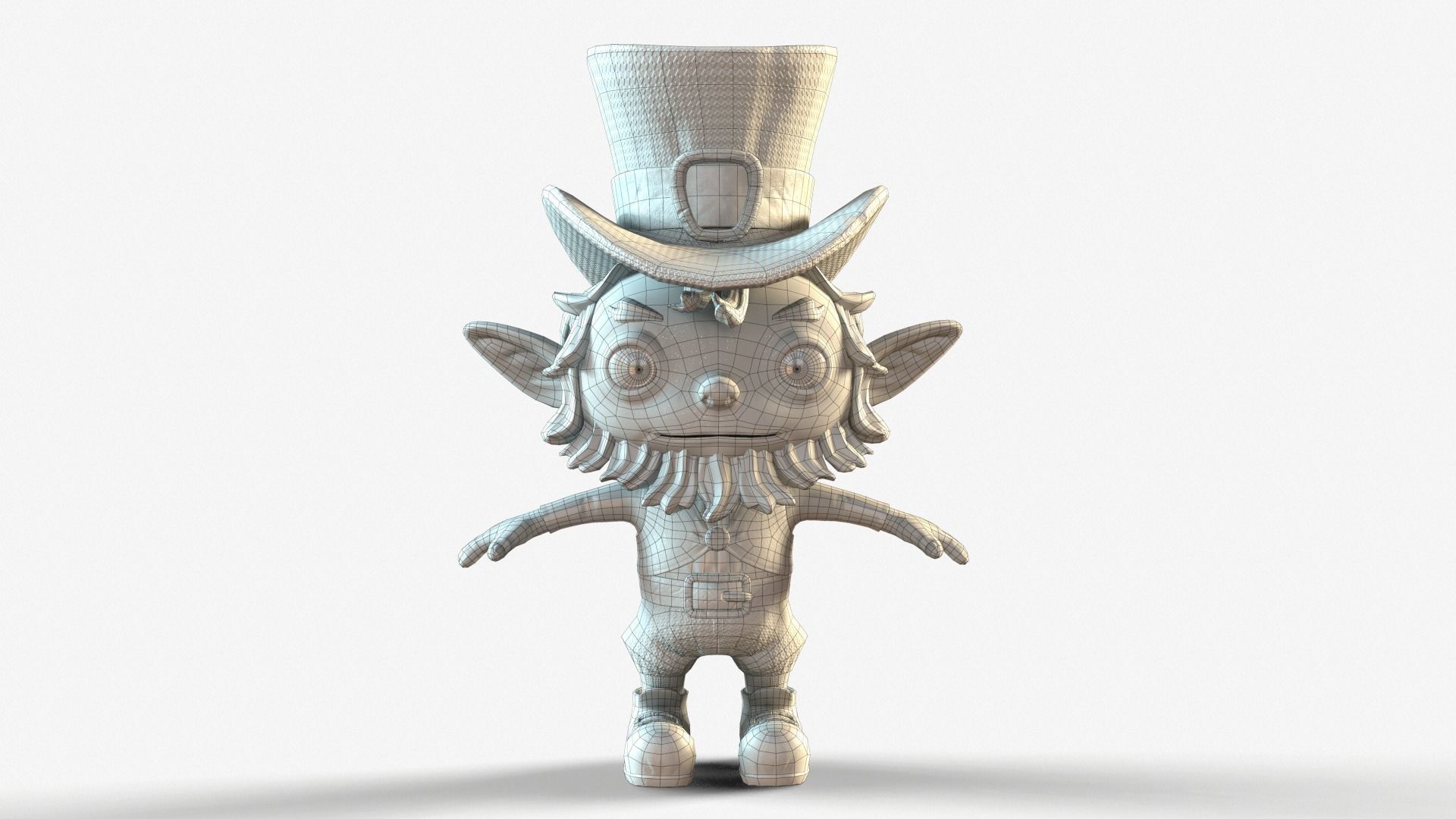 Leprechaun Low-poly 3D model_43