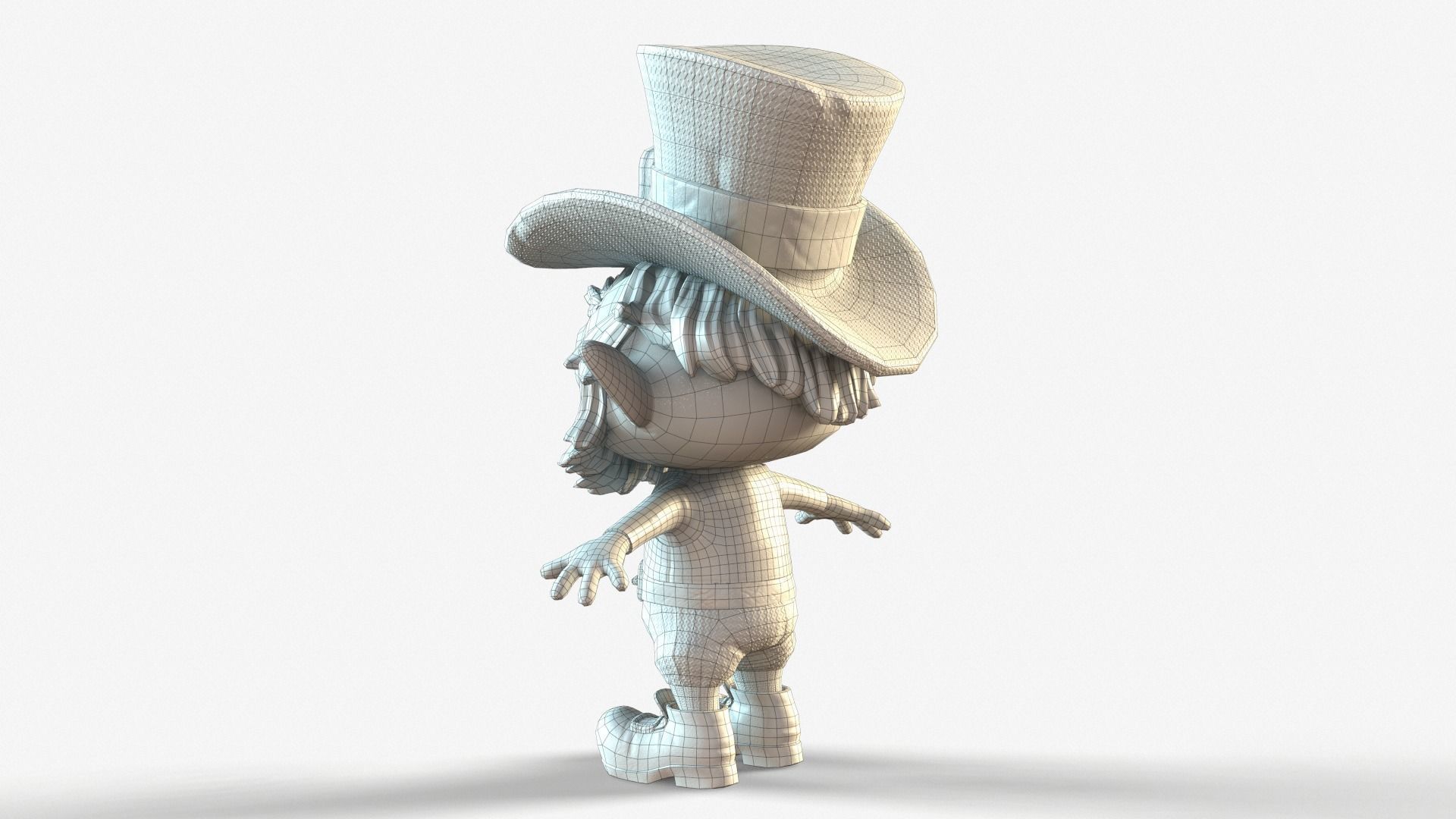 Leprechaun Low-poly 3D model_53