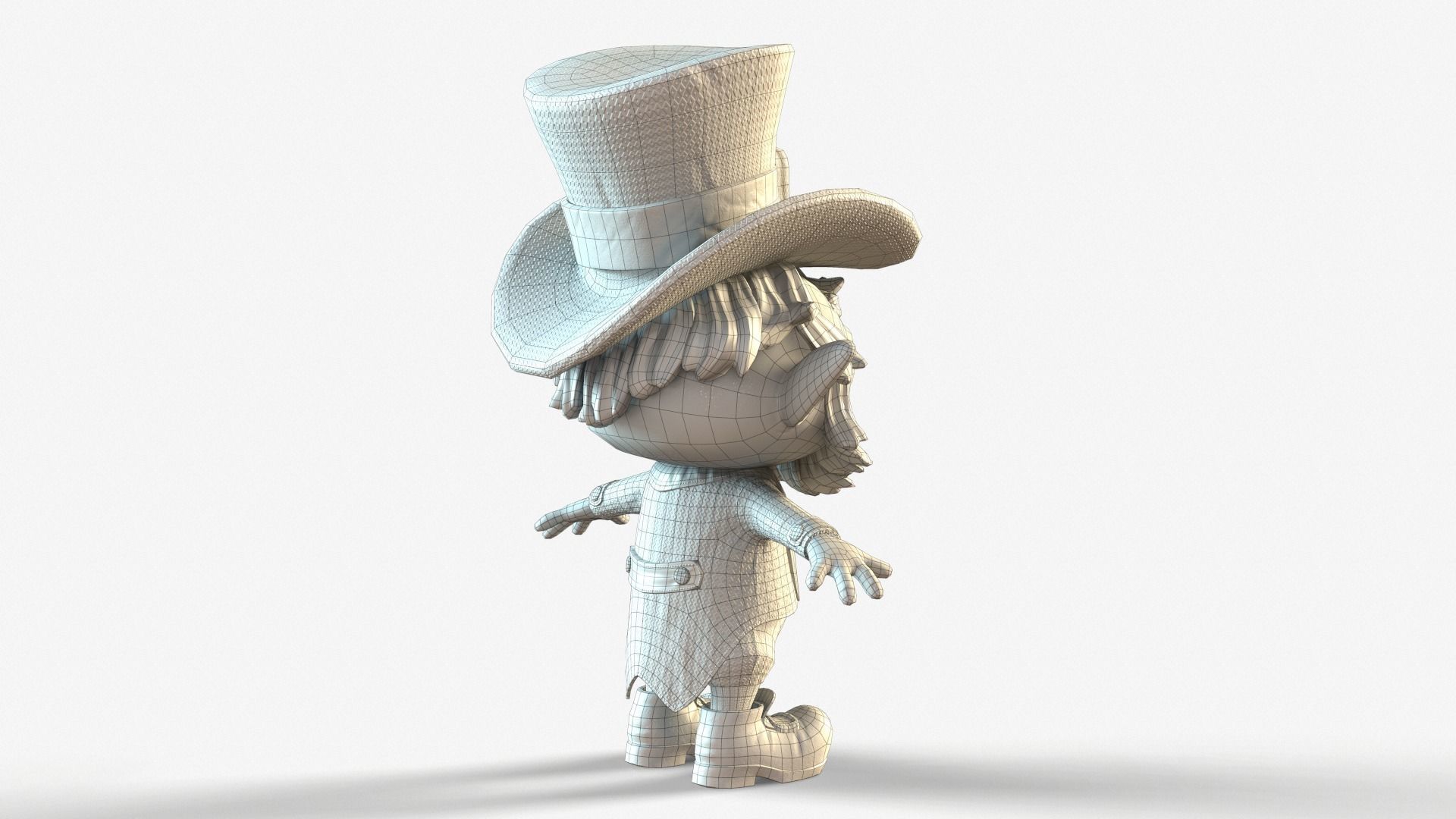 Leprechaun Low-poly 3D model_48