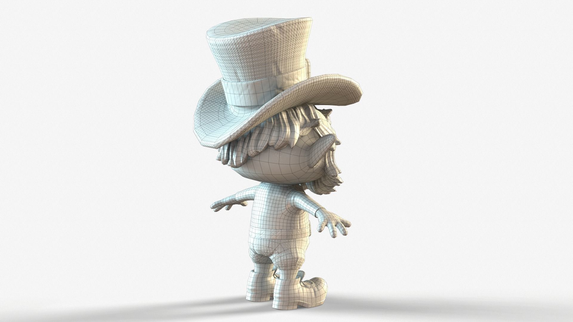 Leprechaun Low-poly 3D model_49