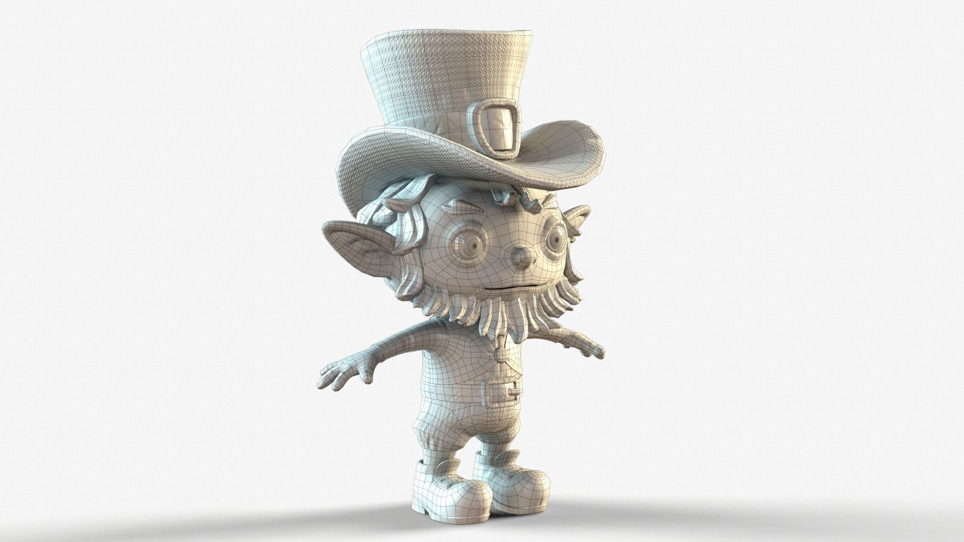 Leprechaun Low-poly 3D model_45