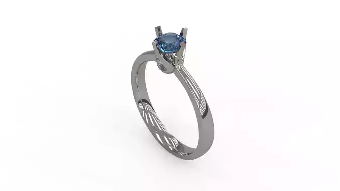 Woman Solitaire Ring 155