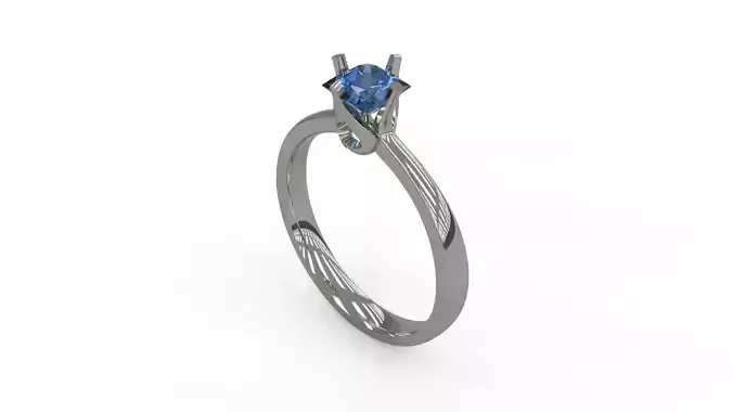 Woman Solitaire Ring 157