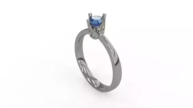 Woman Solitaire Ring 158