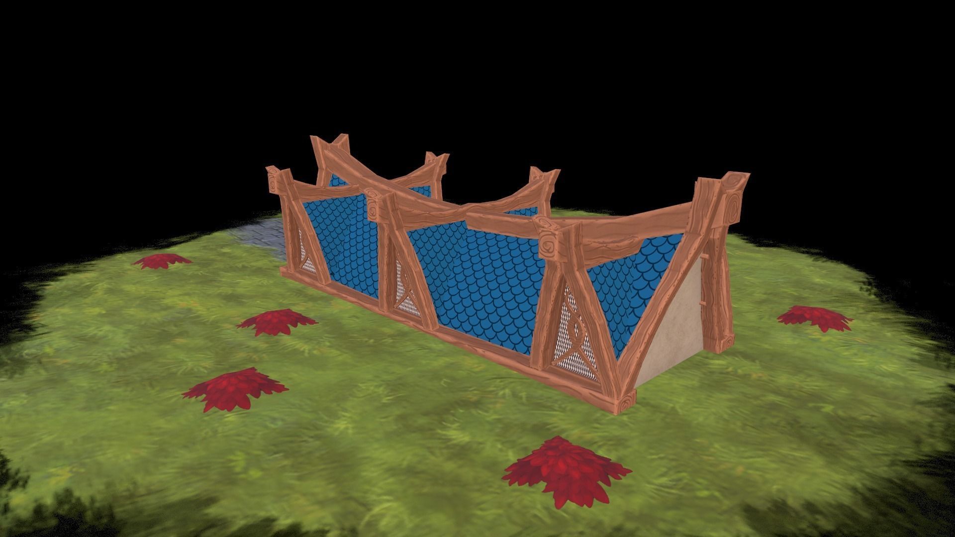 Game ready Stylized City Low-poly 3D model_5