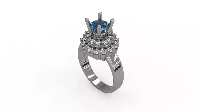 Woman Solitaire Ring 161