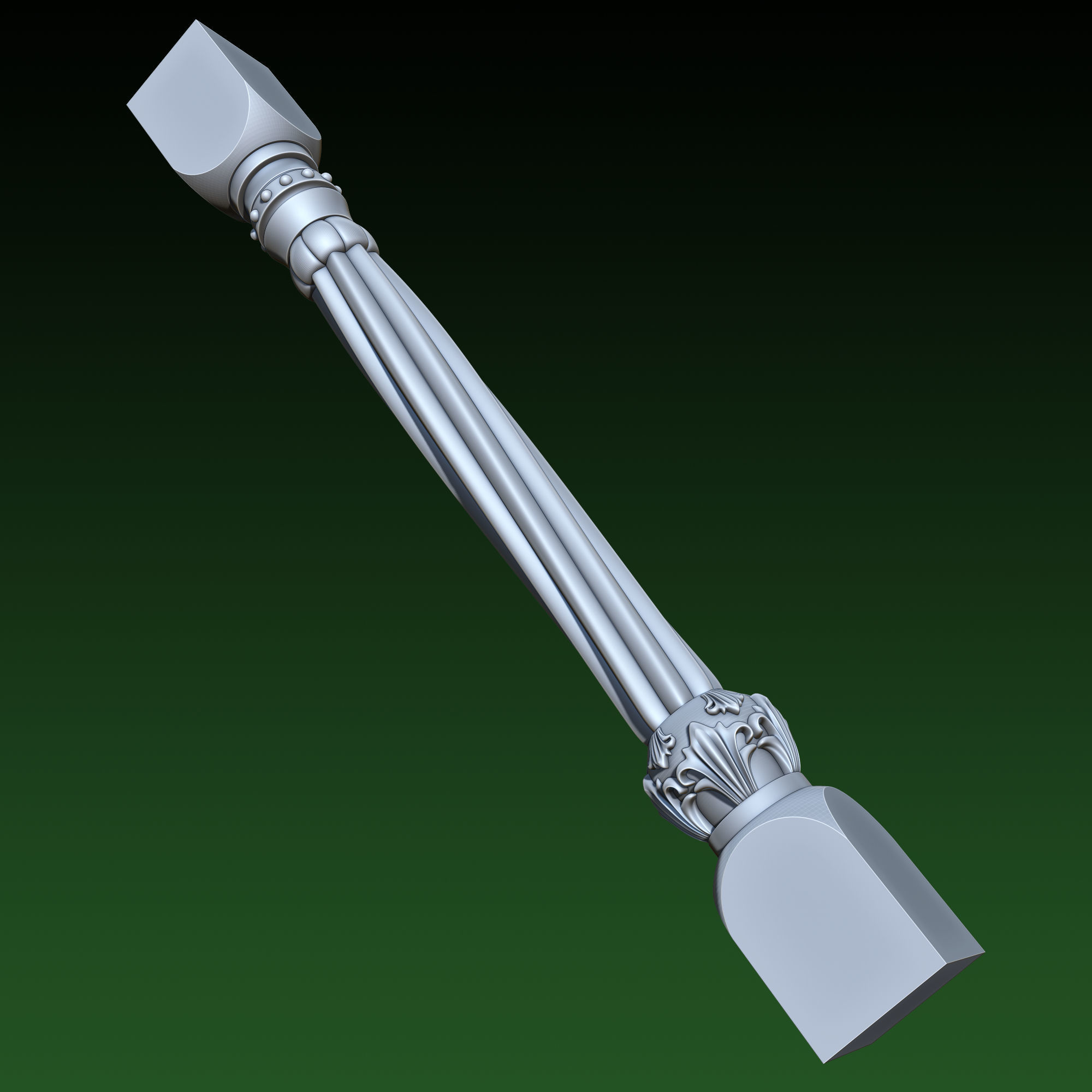 Banister Ardana 3D print model_3