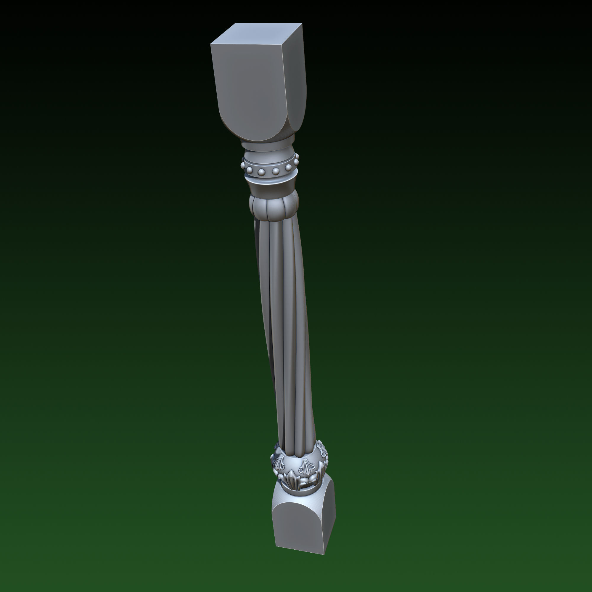 Banister Ardana 3D print model_1