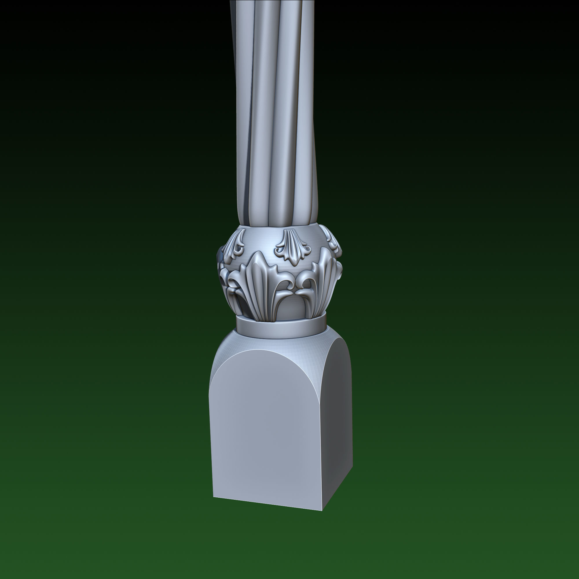 Banister Ardana 3D print model_2