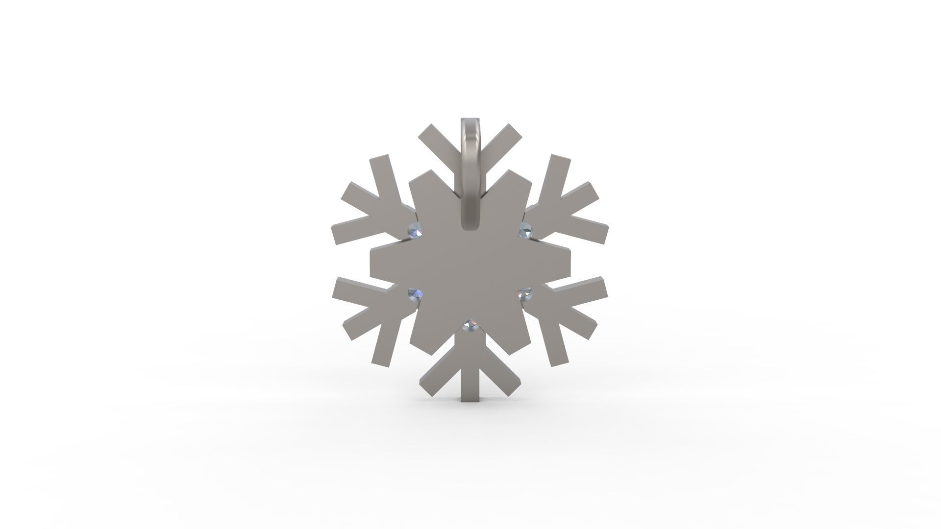 Snowflake Pendant 91 3D print model_6