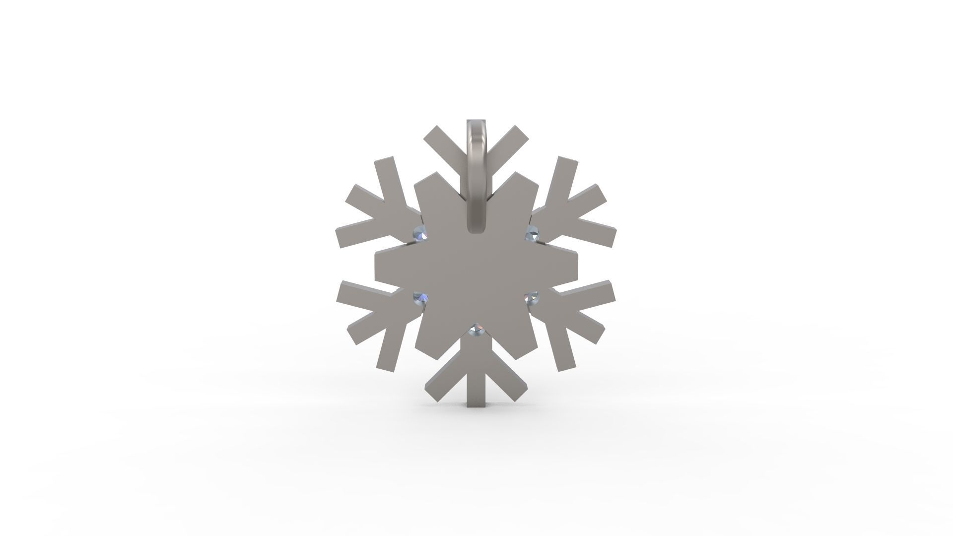 Snowflake Pendant 91 3D print model_5