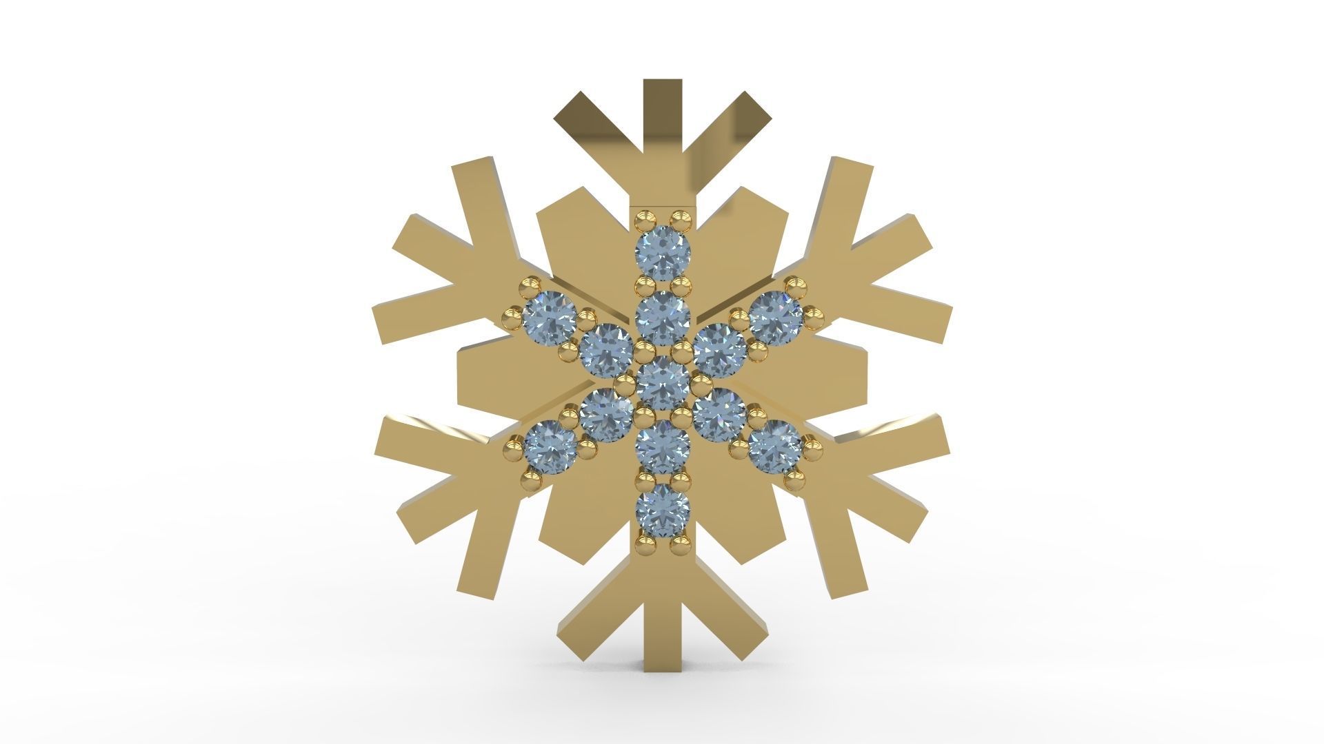 Snowflake Pendant 91 3D print model_1