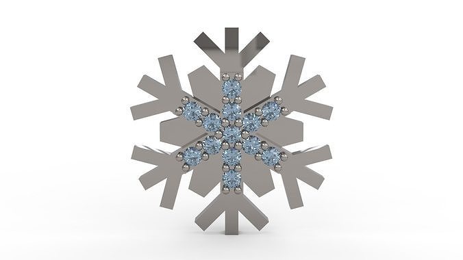 Snowflake Pendant 91 3D print model