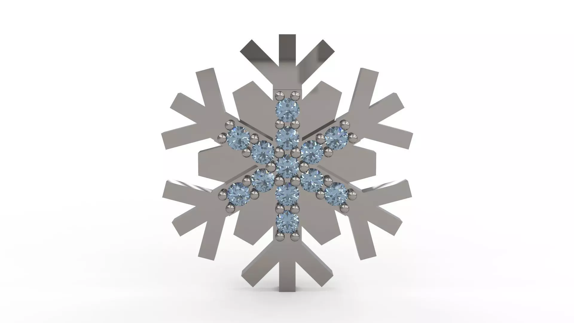 Snowflake Pendant 91 3D print model_0