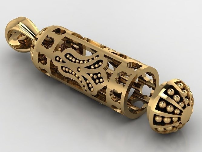 Openable Cylinder pendant 3D print model