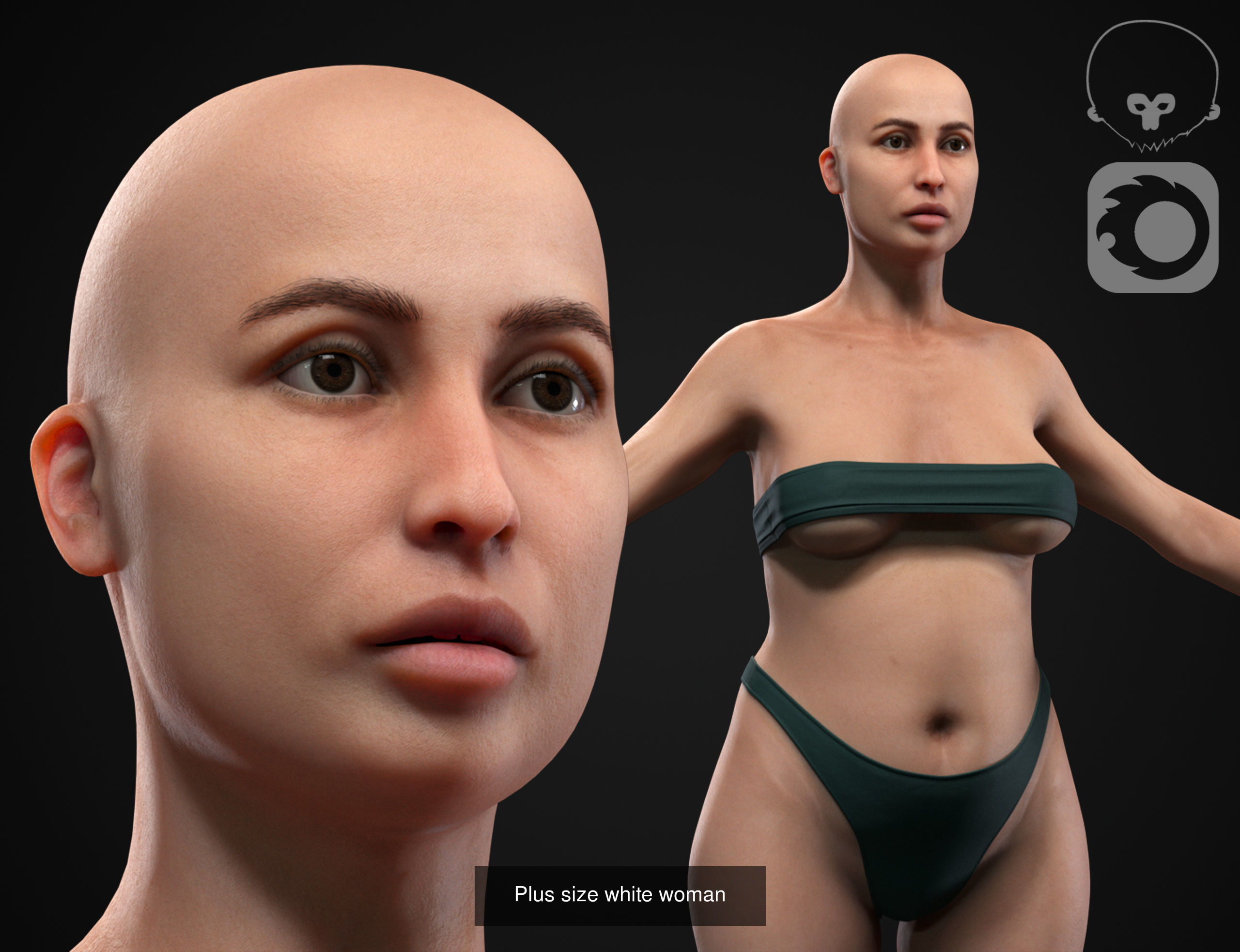 Women pack 3D Model Collection_3