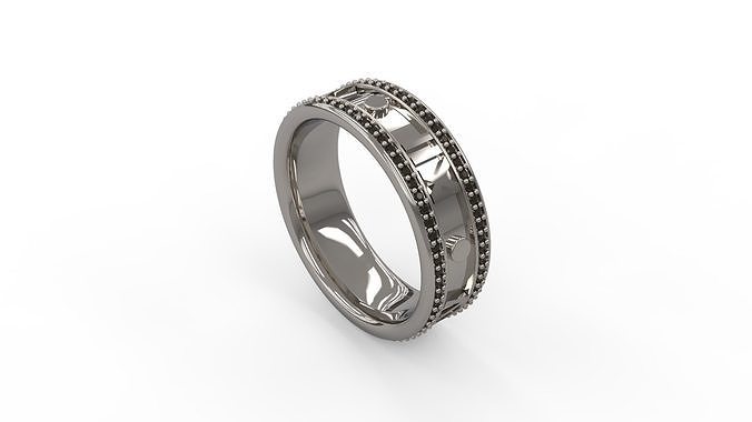 Men Band Ring 33 3D print model