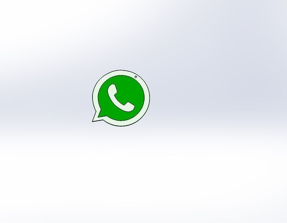 twitter youtube  telegram and whats up logo 3D print model_4