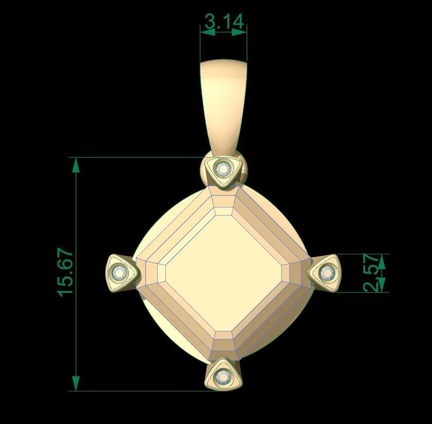 Pendant 101 3D print model_7