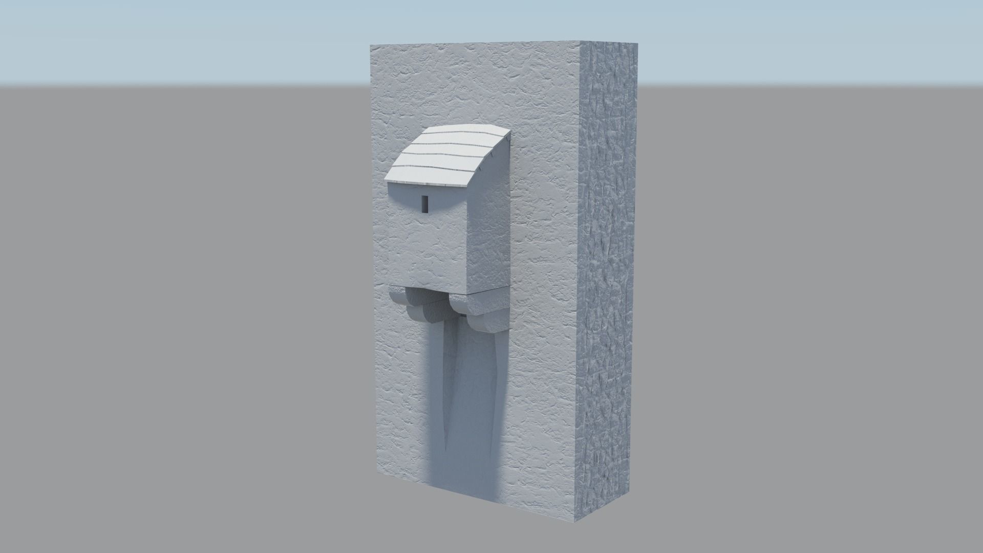 Medieval castle garderobe toilet Low-poly 3D model_27