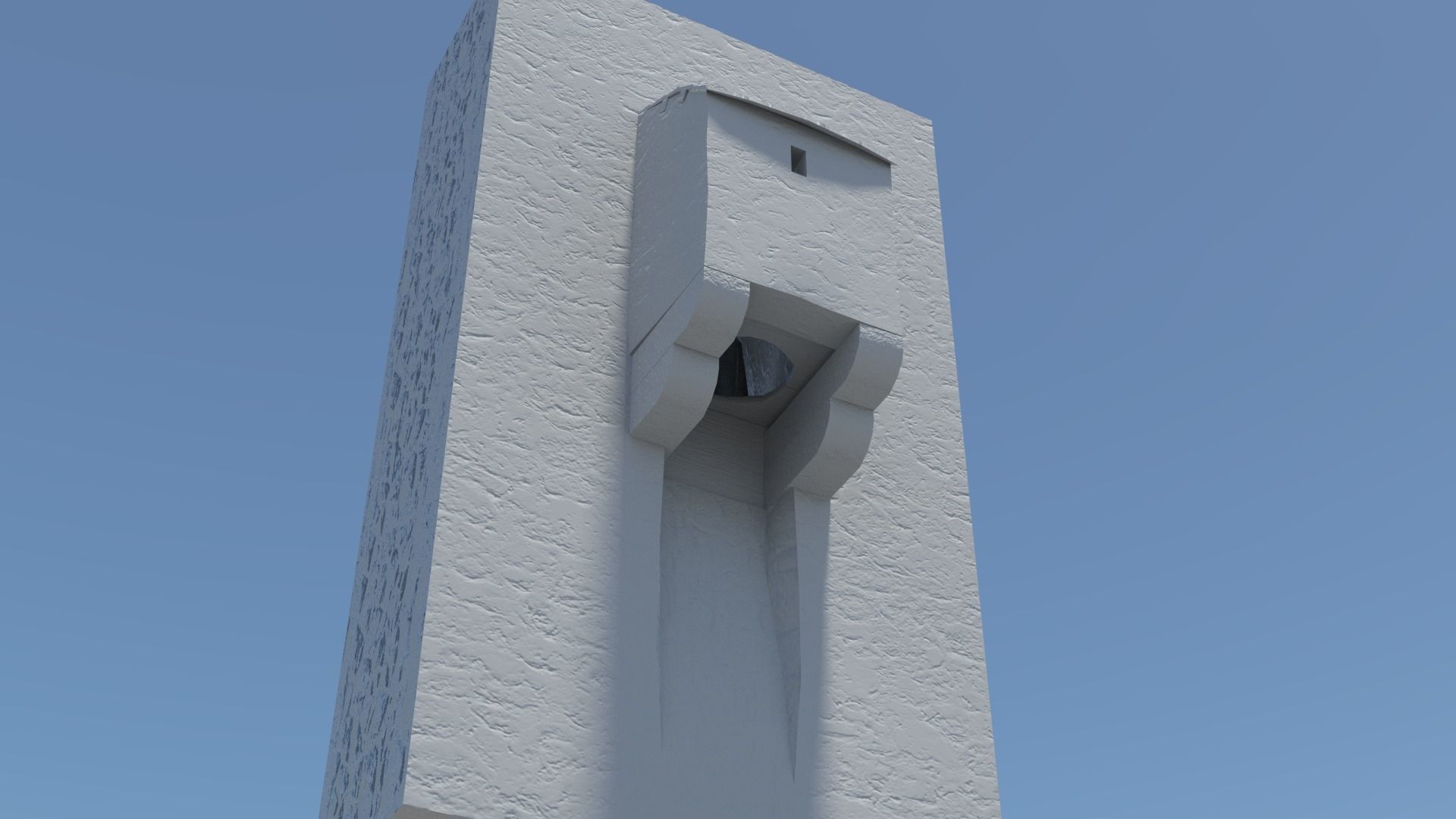 Medieval castle garderobe toilet Low-poly 3D model_28