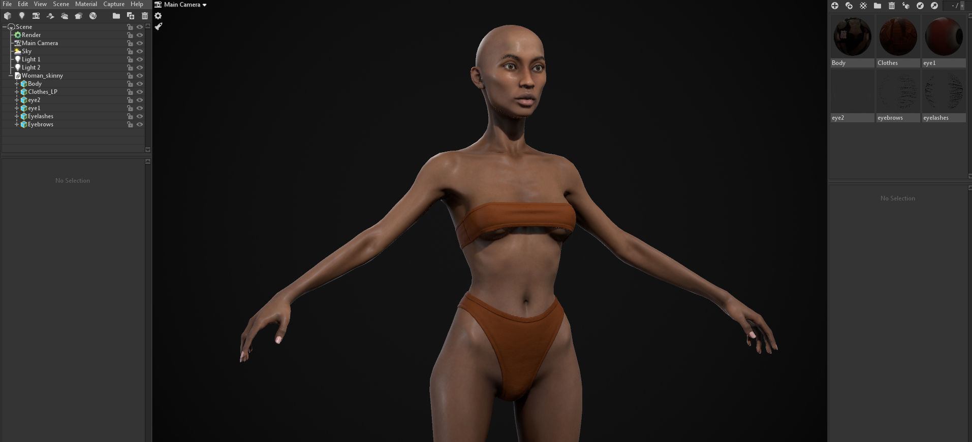 Big women pack 3D Model Collection_58