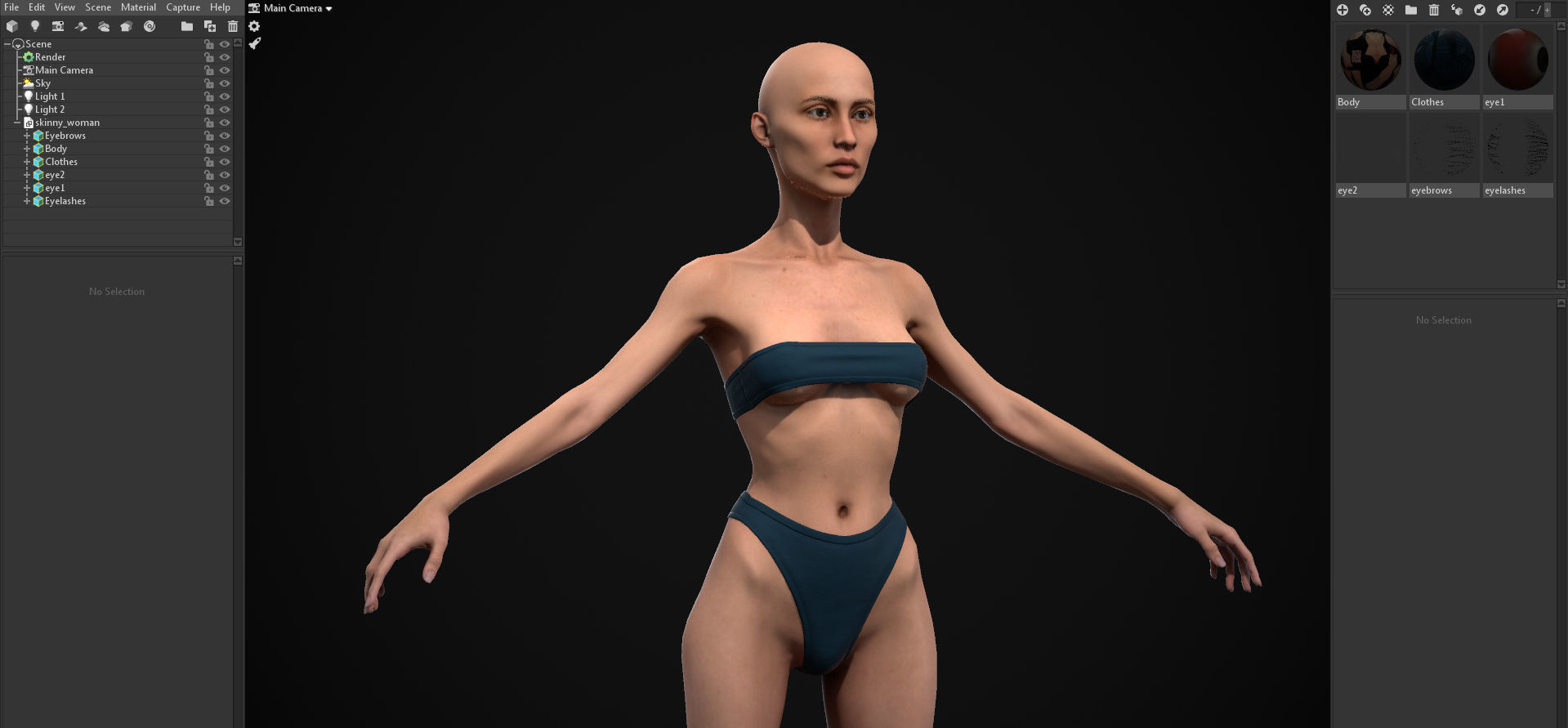 Big women pack 3D Model Collection_32