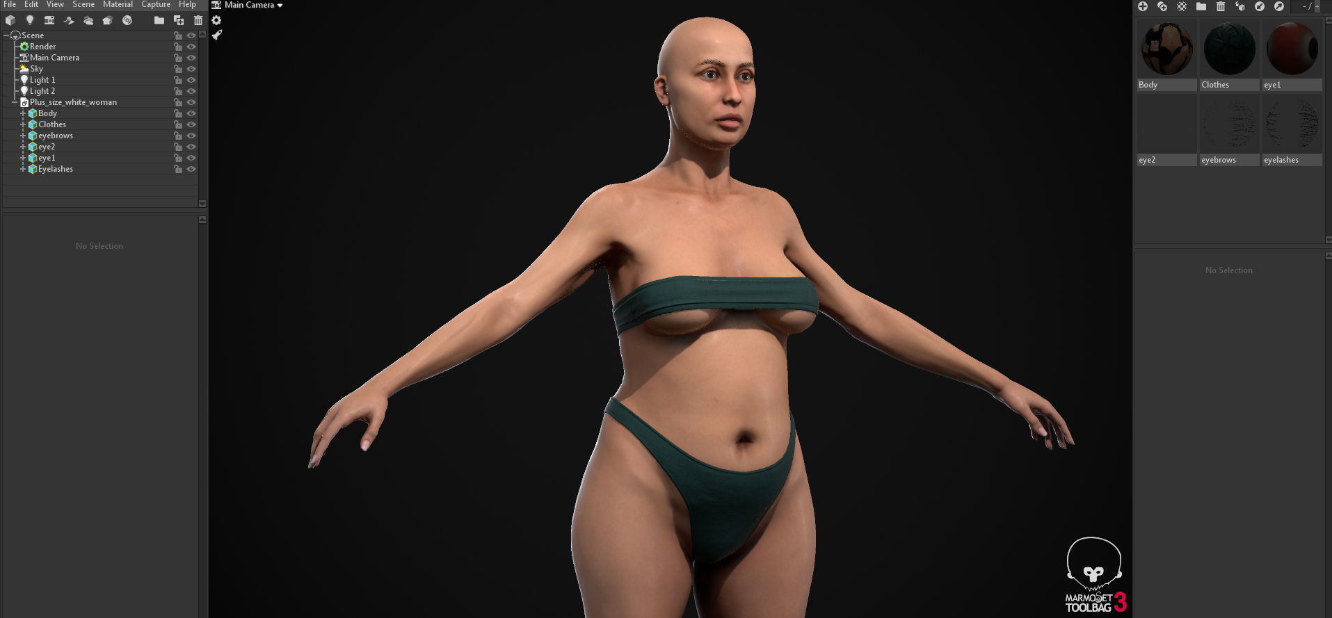 Big women pack 3D Model Collection_86