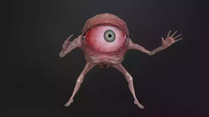 Eye Man  Low-poly 3D model