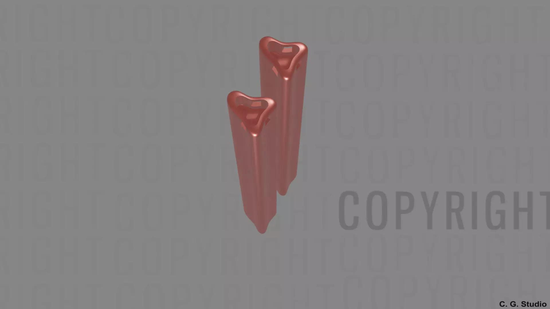 Three -3- Wing Nunchaku  3D print model_0