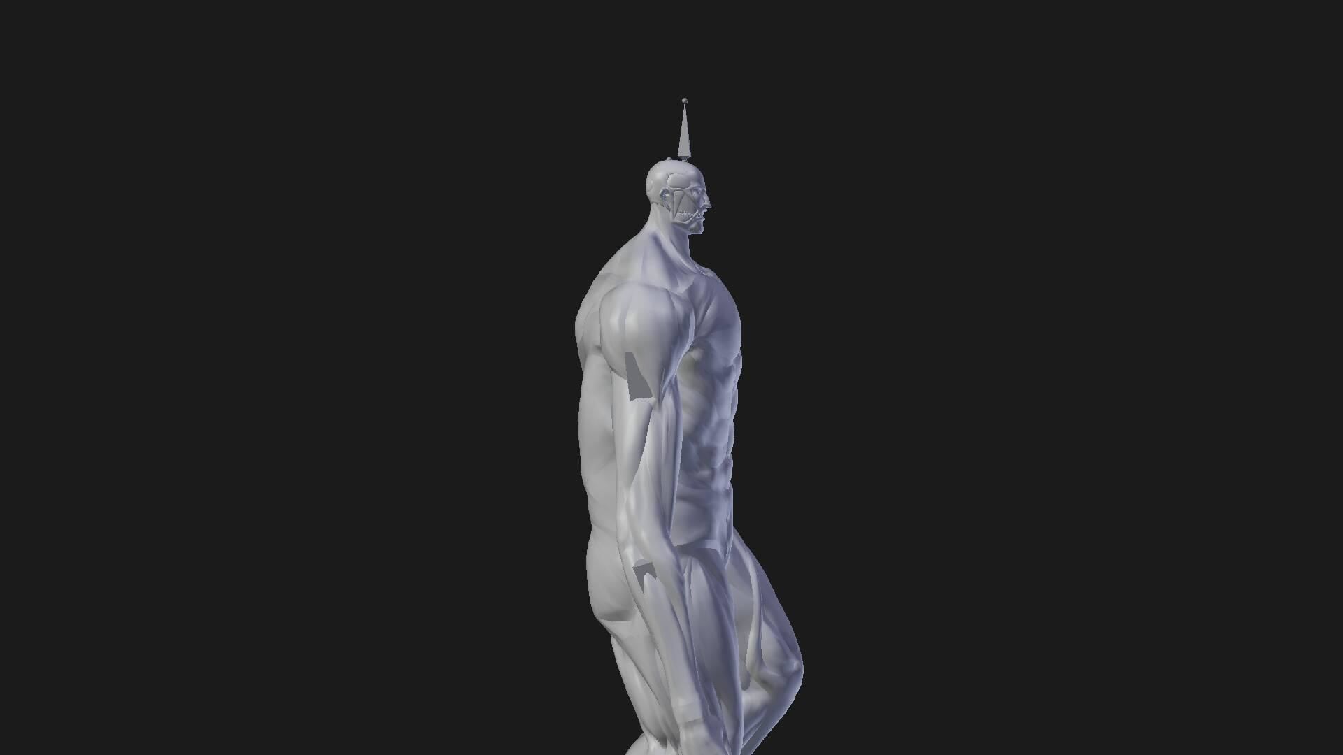 attack on titan  Armored  and colossal titan 3D model_5