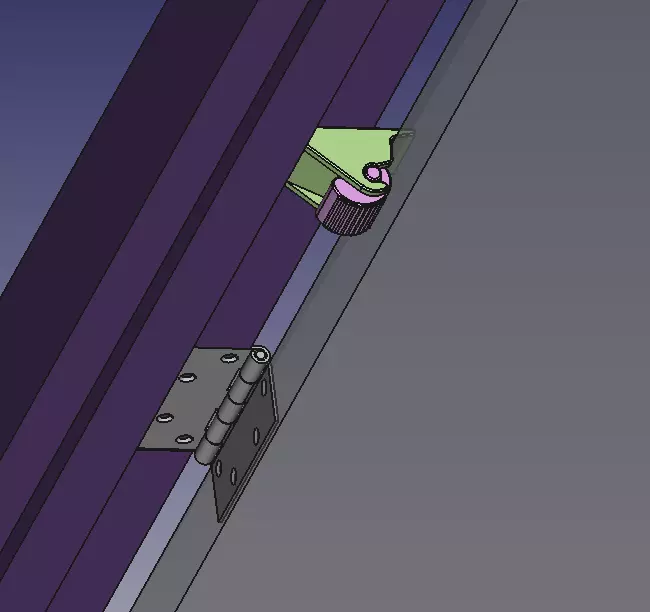 Doorstop teardrop cam-lock 3D print model_0