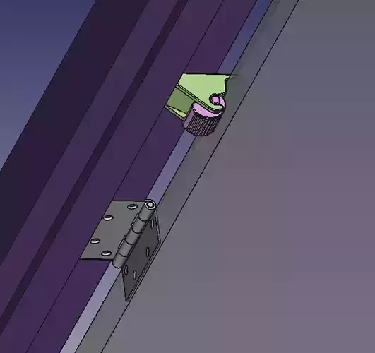 Doorstop teardrop cam-lock 3D print model