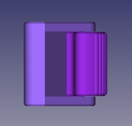 Doorstop teardrop cam-lock 3D print model_6