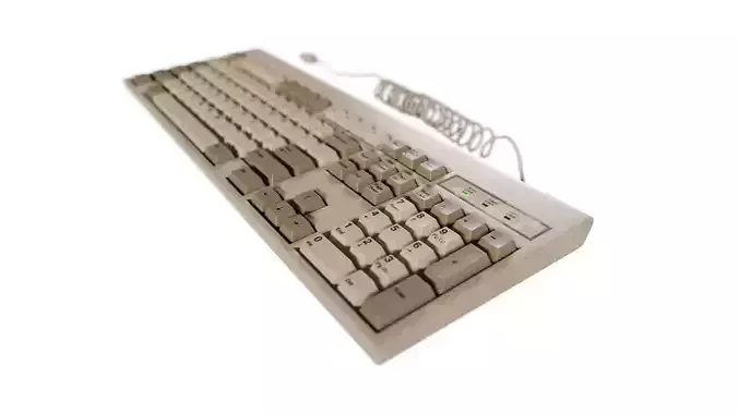Old Keyboard 3D model