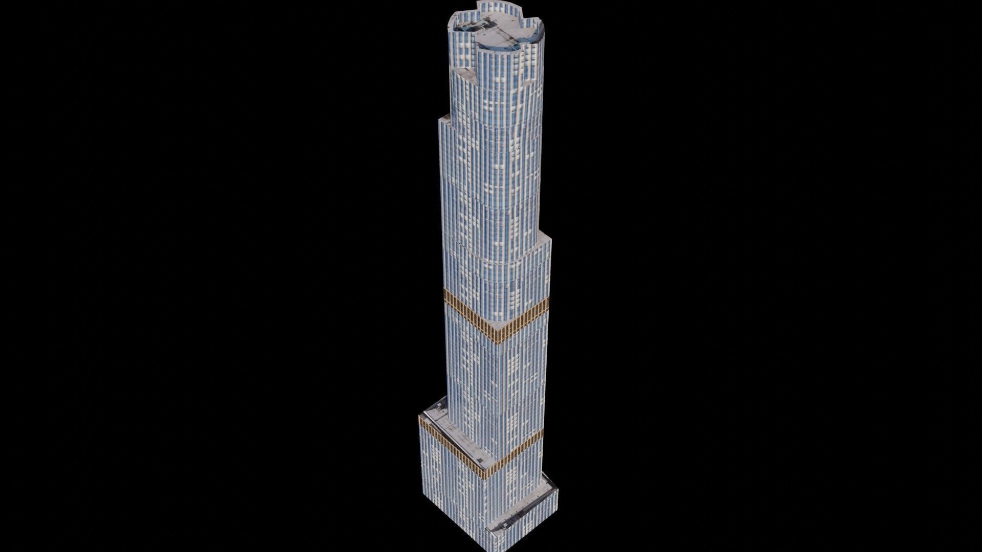 Hudson Yards 35 - NYC Low-poly 3D model_2
