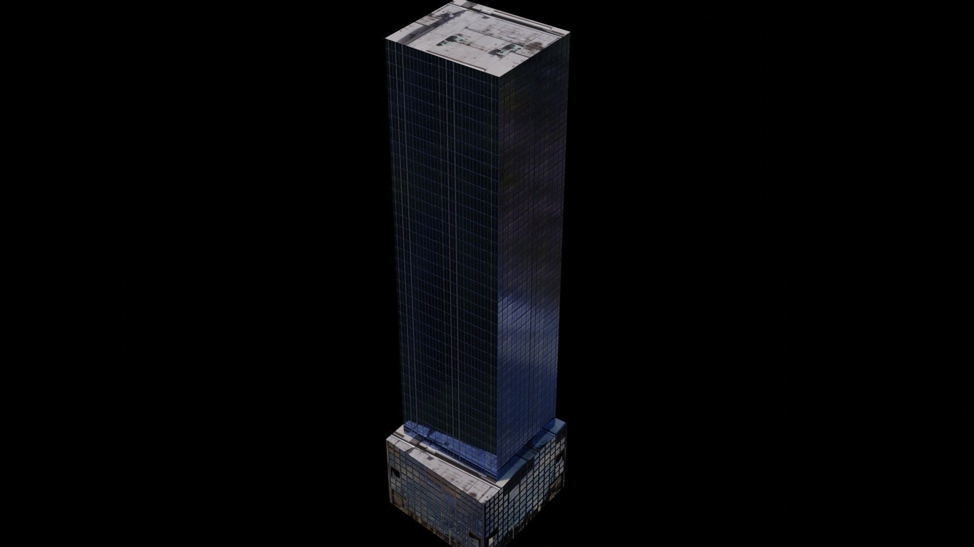 Hudson Yards 55 - NYC Low-poly 3D model_2