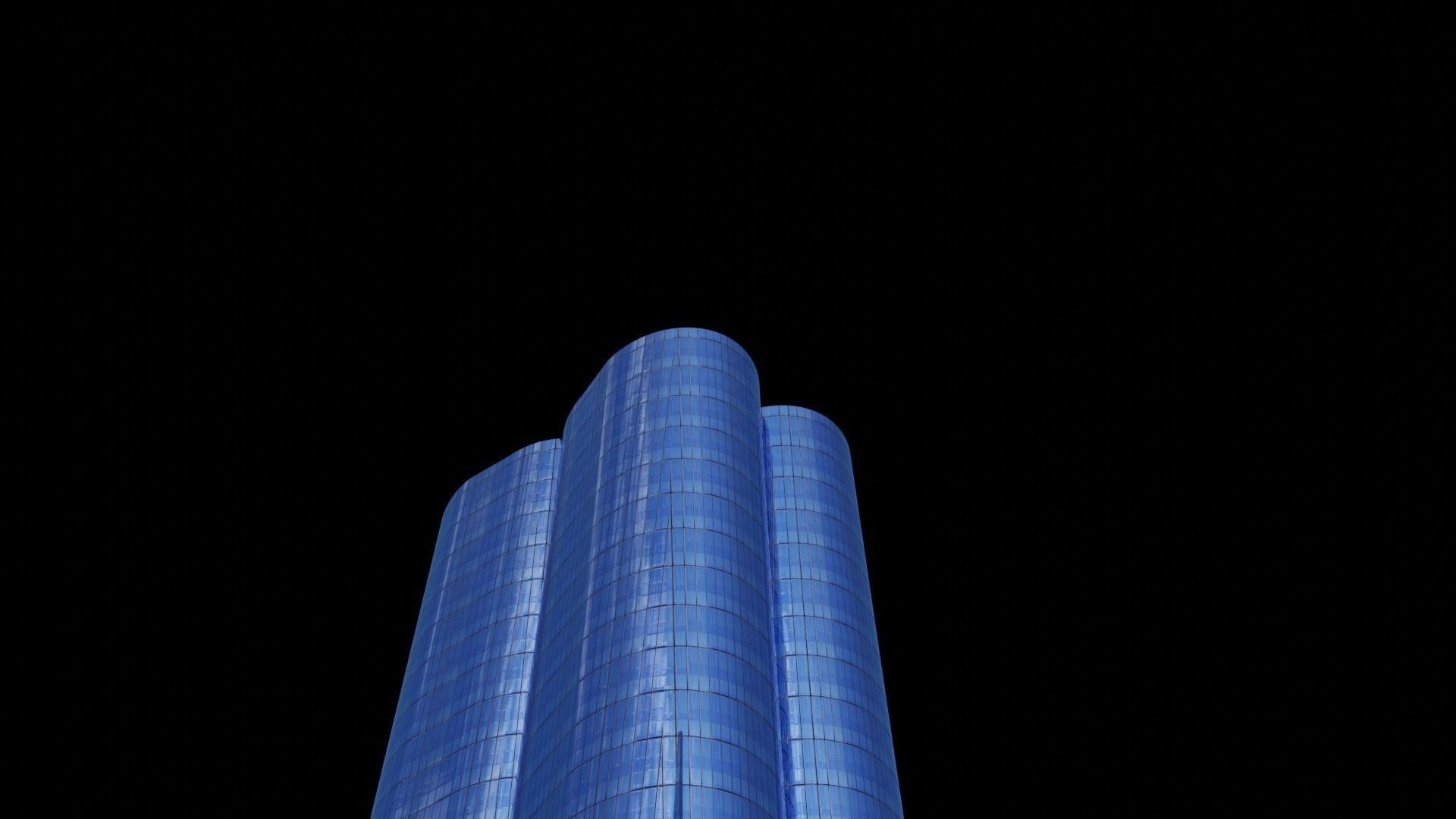 Hudson Yards Pack - All Hudson Yards Towers Low-poly 3D model_13