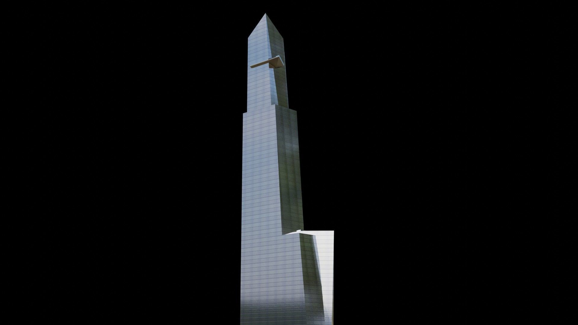 Hudson Yards Pack - All Hudson Yards Towers Low-poly 3D model_16