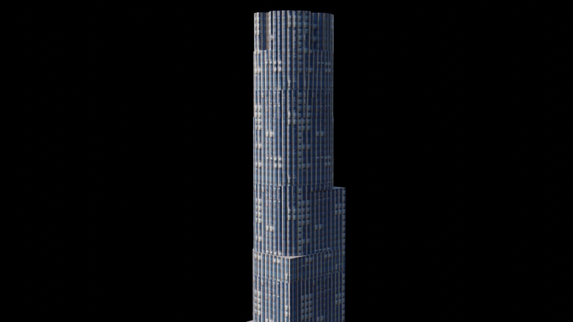Hudson Yards Pack - All Hudson Yards Towers Low-poly 3D model_23
