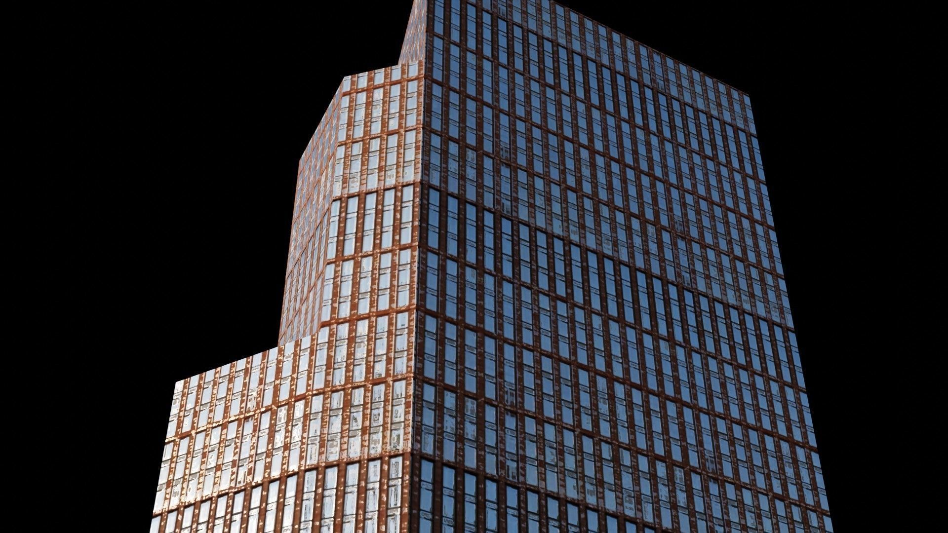 Hudson Yards Pack - All Hudson Yards Towers Low-poly 3D model_33