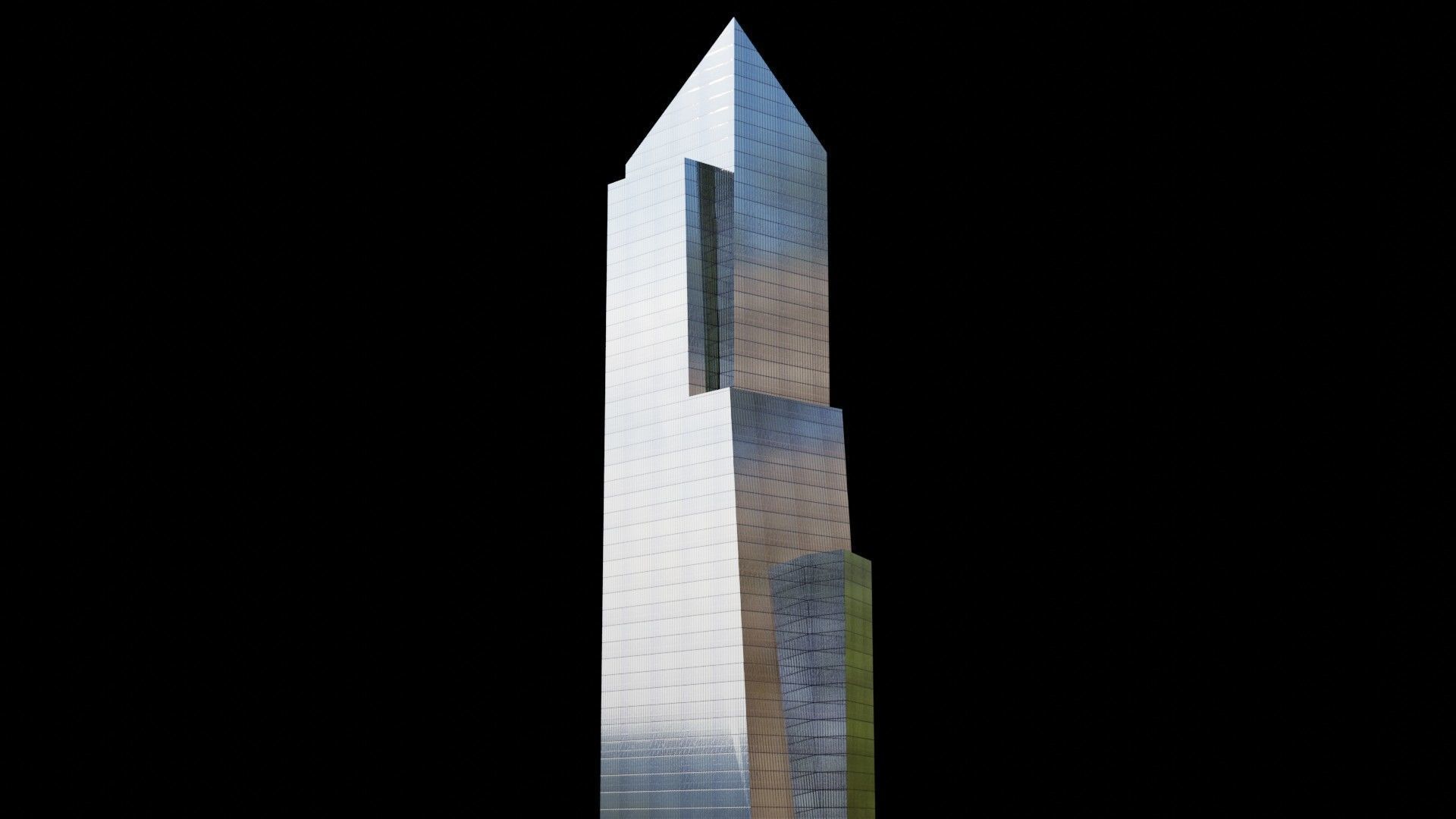 Hudson Yards Pack - All Hudson Yards Towers Low-poly 3D model_7