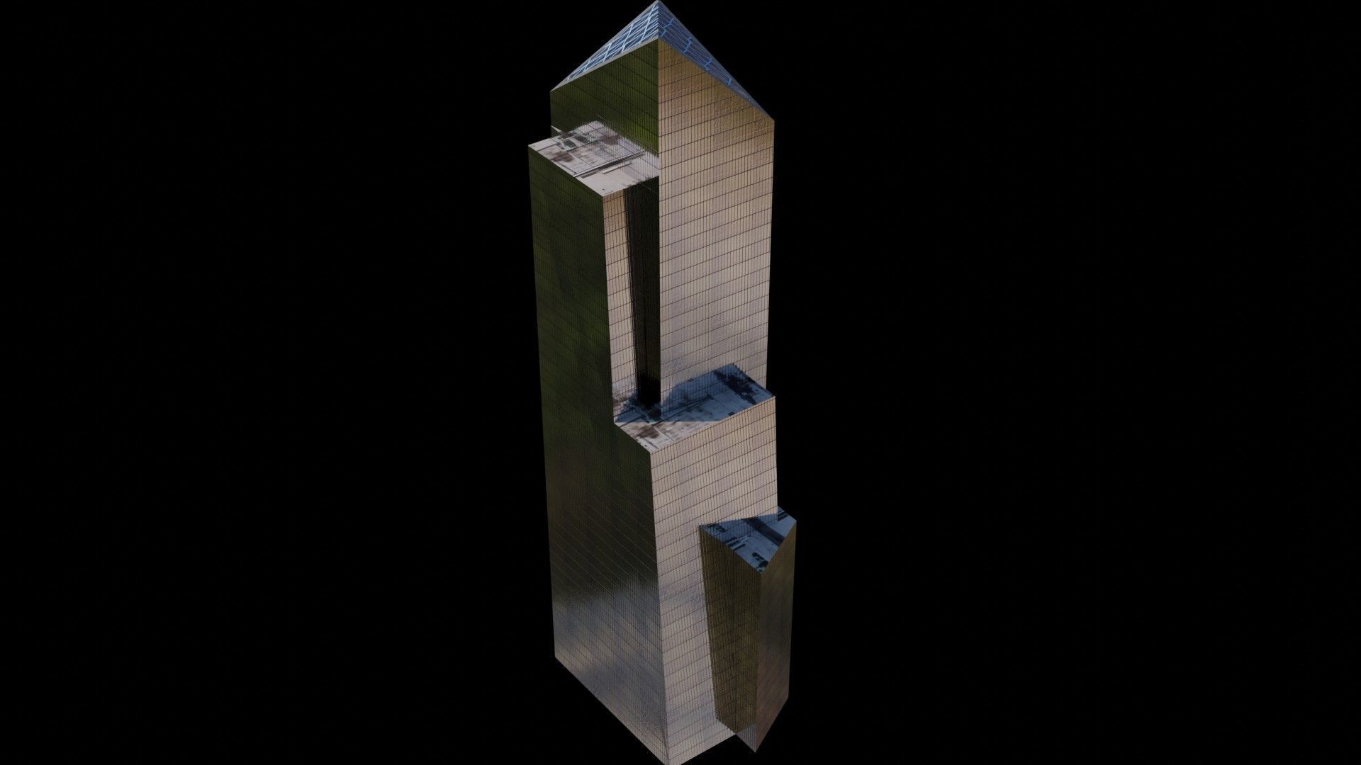 Hudson Yards Pack - All Hudson Yards Towers Low-poly 3D model_10