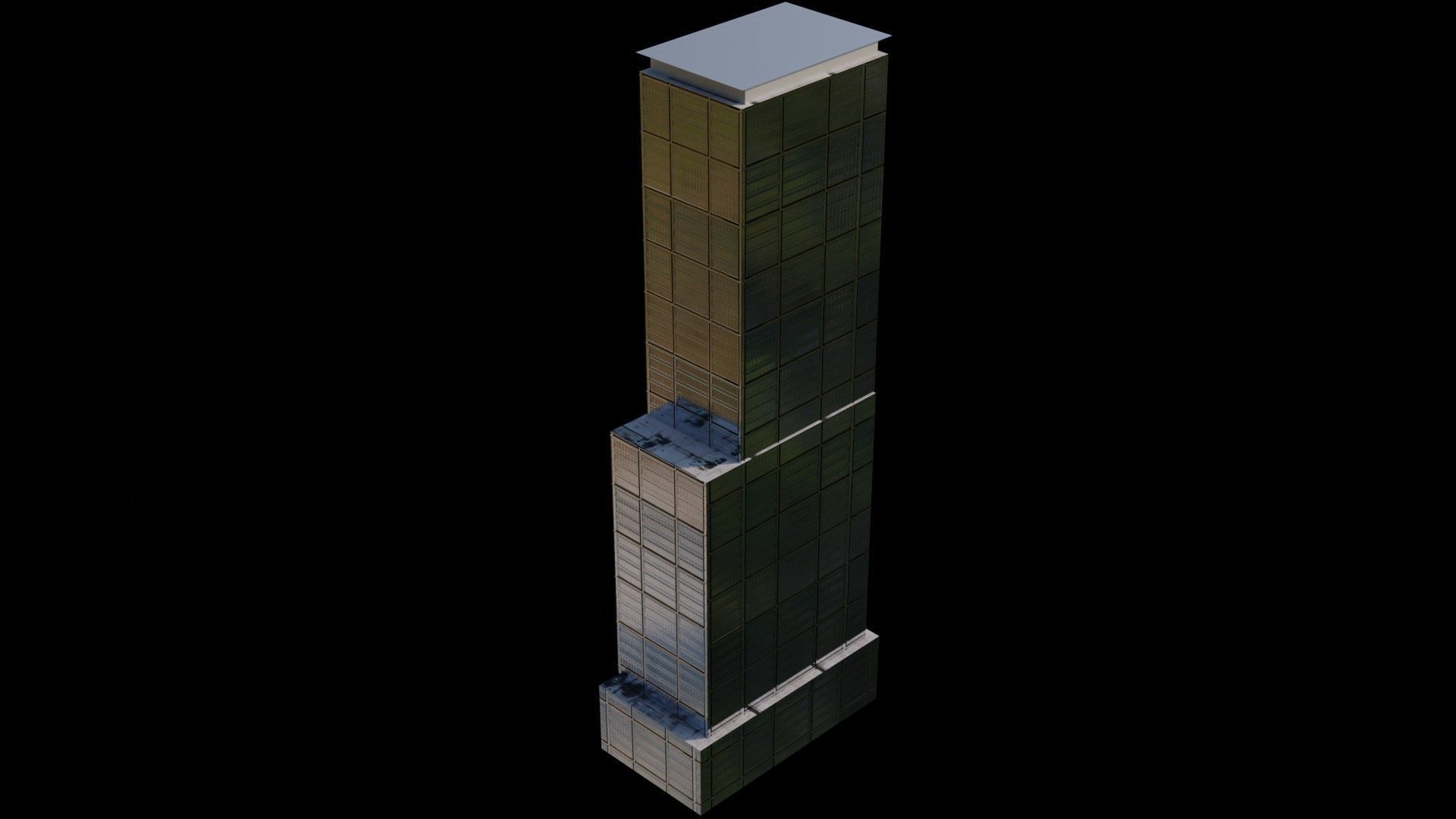 Hudson Yards Pack - All Hudson Yards Towers Low-poly 3D model_27