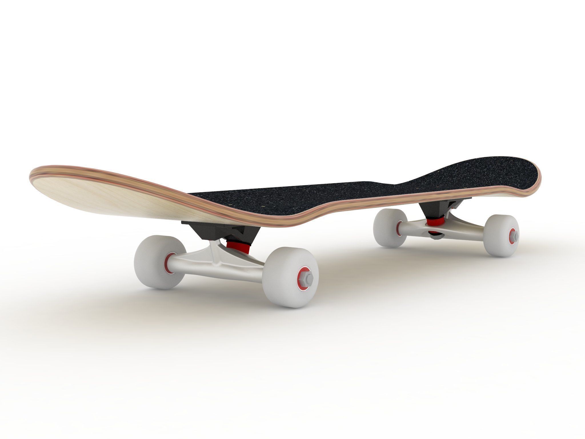 Skateboard mold mellow concave- Ready to be milled 3D model_6