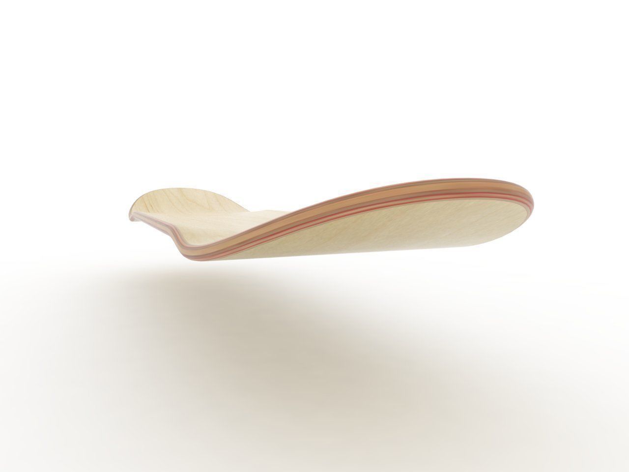 Skateboard mold mellow concave- Ready to be milled 3D model_8