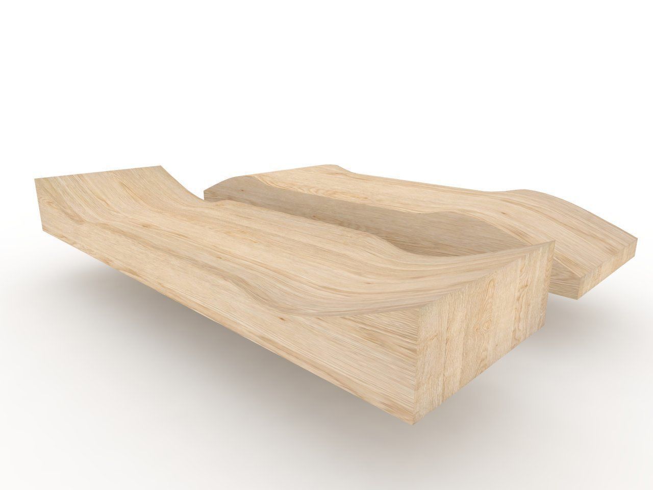 Skateboard mold mellow concave- Ready to be milled 3D model_3