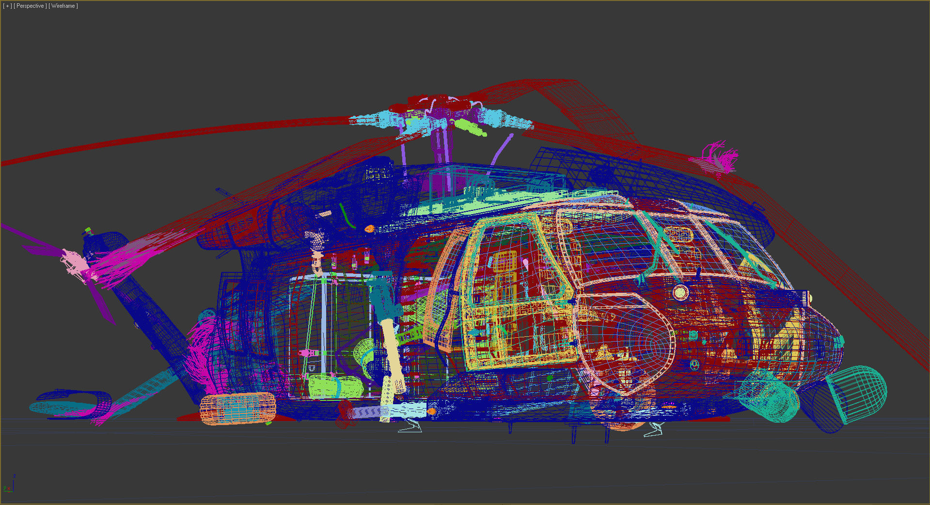 Black Hawk Wreck 3D model_6