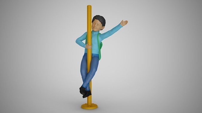 Child at Playground 3D print model
