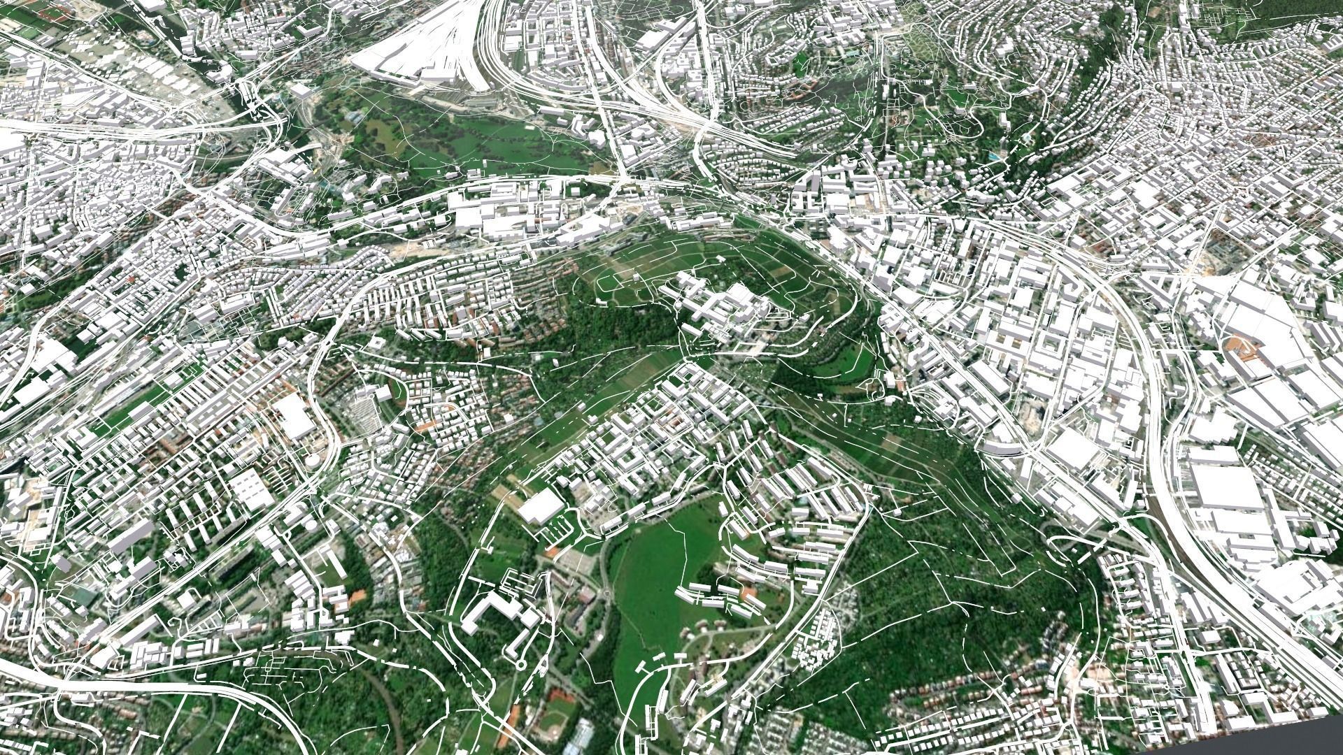 Cityscape Stuttgart Germany 3D model_8